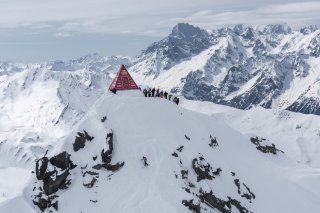 Le mythique Bec des Rosses, théâtre de la finale du Freeride World Tour ce jeudi.